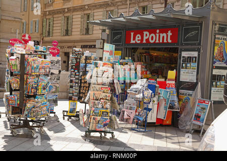 Le Point, Place Massena, Nizza, Südfrankreich Stockfoto