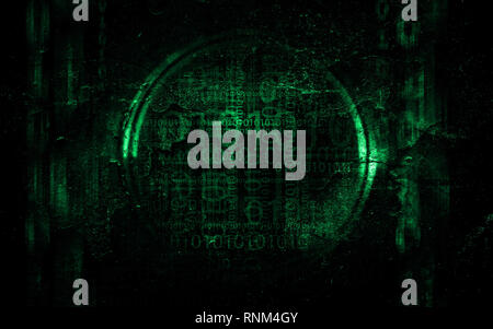 Abstrakte Technik grüner Hintergrund Stockfoto