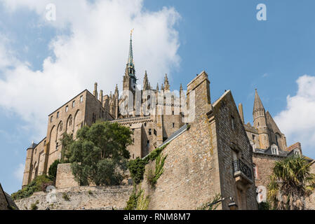 Das Kloster Mont-Saint-Michel in der Normandie, Frankreich Stockfoto