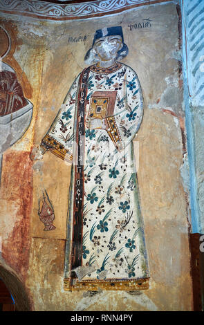 Bilder & Bilder von Nikortsminda (Nicortsminda) St Nicholas georgisch-orthodoxen Kathedrale reichen inneren Fresken aus dem 16. Jahrhundert, Nikortsminda, Racha r Stockfoto