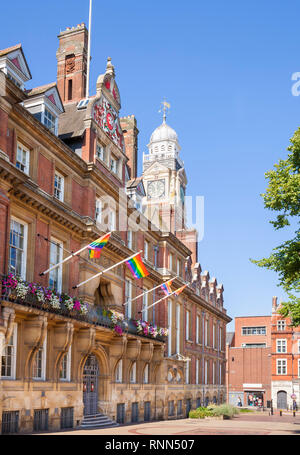 Leicester Rathaus, Rathausplatz, Stadtzentrum, Leicester, Leicestershire, East Midlands, England, UK, GB, Europa Stockfoto