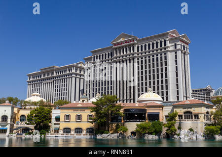 Caesars Palace Hotel und Kasino auf dem Strip, Las Vegas, Nevada, USA. Stockfoto