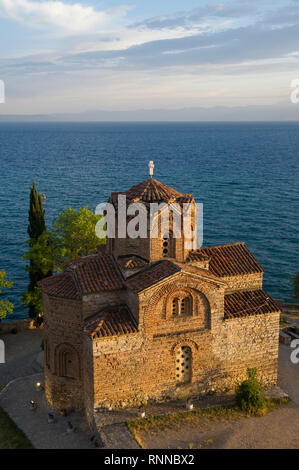 Kirche des Hl. Johannes von Kaneo (Johannes der babtist), Ohrid, Mazedonien Stockfoto