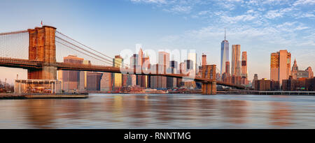 Skyline von Manhattan, New York City. Stockfoto