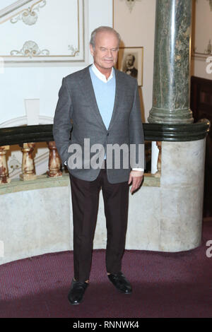 London, Großbritannien. 19 Feb, 2019. Kelsey Grammer, Mann von La Mancha - Photocall, London Coliseum, London, UK, 19. Februar 2019, Foto von Richard Goldschmidt Credit: Rich Gold/Alamy leben Nachrichten Stockfoto