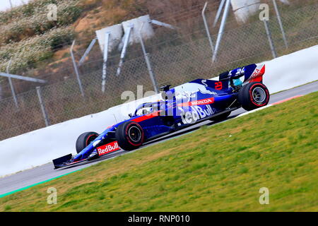 Barcelona, Spanien. 19 Feb, 2019. Tag 2 Testen der Formel 1-Rennstrecke Barcelona-Catalunya Credit: Joma/Alamy leben Nachrichten Stockfoto