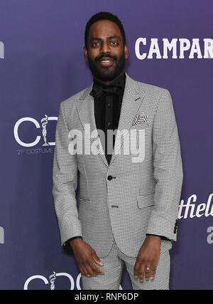 Beverly Hills, Kalifornien, USA. Februar 2019. 19. Februar 2019 - Beverly Hills, Kalifornien - Baron Vaughn. 21. CDGA (Costume Designer Guild Awards) im Beverly Hilton Hotel. Foto: Birdie Thompson/AdMedia Stockfoto