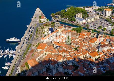Altstadt von Kotor, Bucht von Kotor, Montenegro Stockfoto