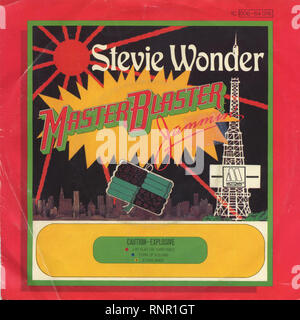 Stevie Wonder - masterblaster - Vintage Cover Album Stockfoto