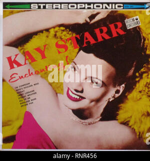 Vintage Vinyl Lp Cover bezaubernde Kay Starr 1963 Stockfoto