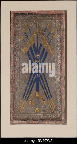 Cary-Yale Tarot Deck - Sieben der Schwerter. Stockfoto