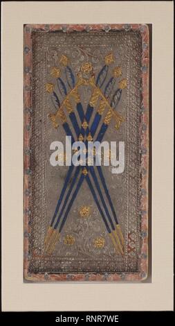 Cary-Yale Tarot Deck - Sechs der Schwerter. Stockfoto