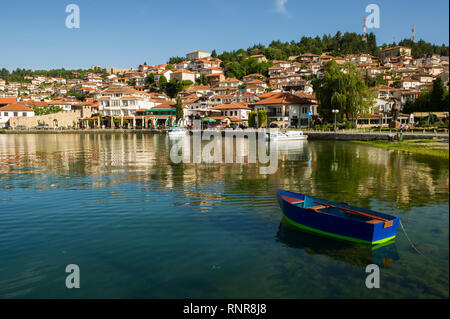 Hafen von Ohrid, Ohrid, Mazedonien Stockfoto