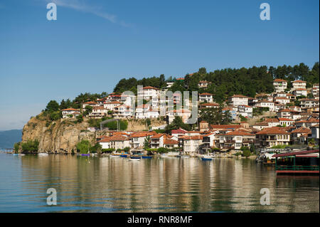 Hafen von Ohrid, Ohrid, Mazedonien Stockfoto