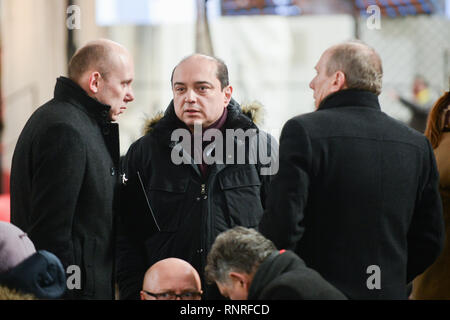 Trauerfeier der tragisch-Präsident von Danzig Pawel ottar an der Marienkirche mit ermordet: BASIL KERSKI DIREKTOR DER EUROPÄISCHEN SOLIDARITÄT ZENTRUM ECS Wo: Danzig, Polen Wann: 19 Jan 2019 Credit: Newspix.pl WENN.com ** Nur für die Veröffentlichung in Großbritannien, den USA, Deutschland, Österreich, Schweiz ** verfügbar Stockfoto