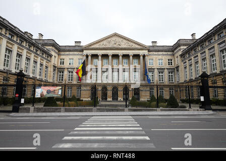 15.12.2018, Brüssel, Region Brüssel-Hauptstadt, Belgien - Der Palast der Nation, dem Sitz des belgischen föderalen Parlaments. 00 R 181215 D 042 CAROEX.JPG [MODELL REL Stockfoto