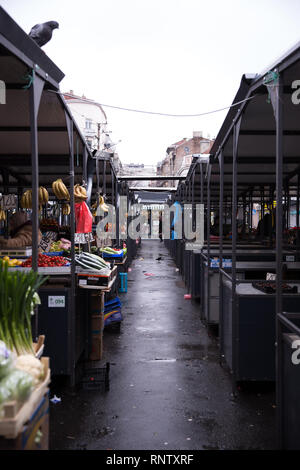 Ein Blick auf die Farmers Market in Belgrad, Serbien Stockfoto