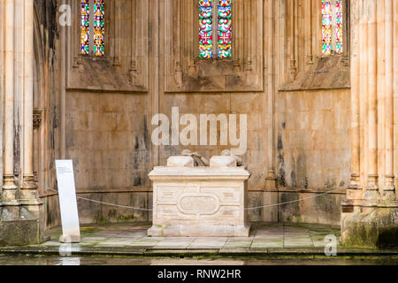 Batalha, Portugal. Die capelas Imperfeitas (unvollendete Kapellen), Teil des Klosters der heiligen Maria. Weltkulturerbe Stockfoto