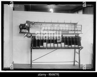 CENSUS BUREAU. DEPARTMENT OF COMMERCE. Beim Tabellieren MASCHINE Stockfoto