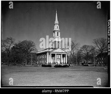 Zentrum Kirche auf dem Green New Haven in Connecticut. Stockfoto