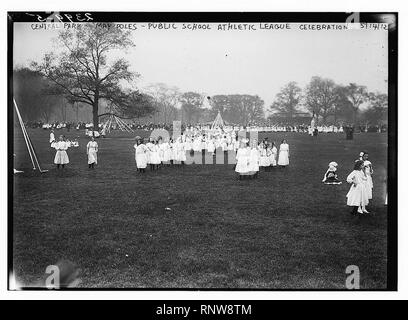 Central Park - Maistange - öffentliche Schulfeier athletic league Stockfoto