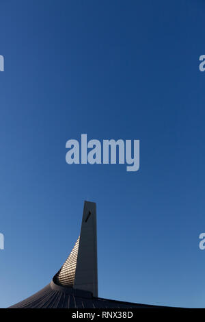 Die unverwechselbare Architektur des Yoyogi Nationalstadions, Yoyogi, Tokio, Japan Stockfoto