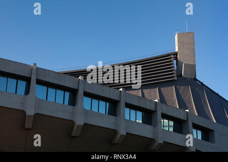 Die unverwechselbare Architektur des Yoyogi Nationalstadions, Yoyogi, Tokio, Japan Stockfoto