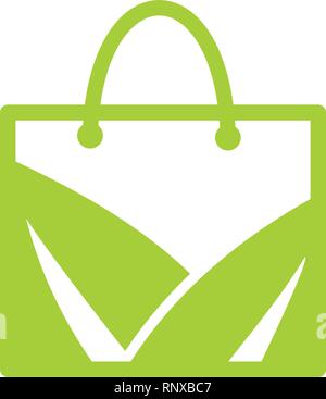 Leaf Logo Design Vector Template isoliert Stock Vektor