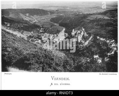 Ch Bernhoeft 1891 GD-Luxemburg 19 Pl 4.1 Vianden. Stockfoto