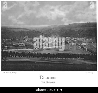 Ch Bernhoeft 1891 GD-Luxemburg 21 Pl 4.3 Diekirch. Stockfoto