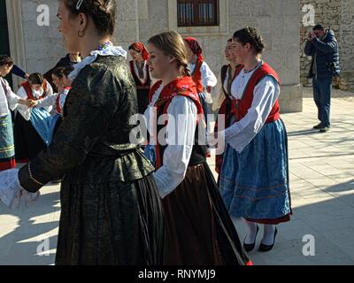 Die Folklore und die Insel von Betina Stockfoto