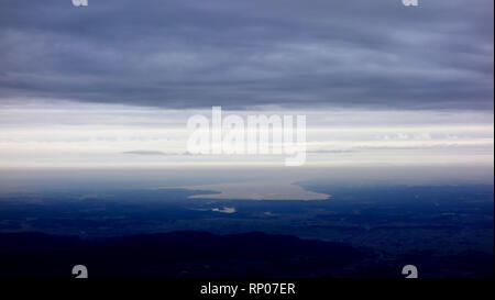 Alpen, Blick vom Herzogstand in den Starnberger See Stockfoto