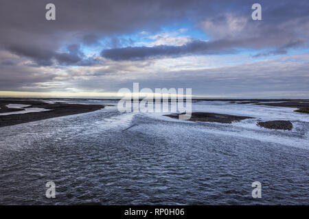 Kudafljot River im Süden von Island Stockfoto