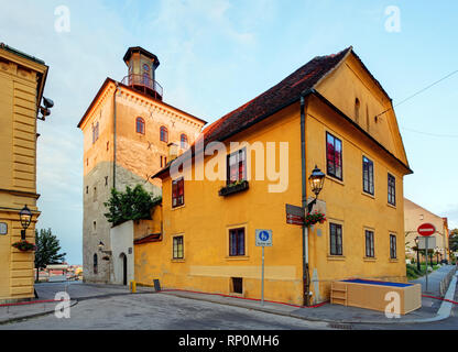 Lotr1eak-Turm, Zagreb, Kroatien. Stockfoto
