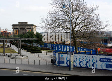 HS 2 Standort in der Nähe von Curzon Street, Birmingham, England, Großbritannien Stockfoto