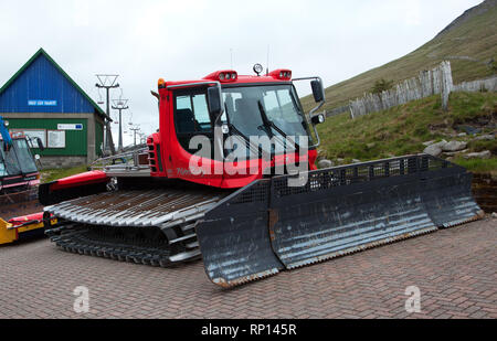 Schneepflug (Kolben Bully) auf der Nevis reicht Aonach Mor nr Fort William Schottland Stockfoto