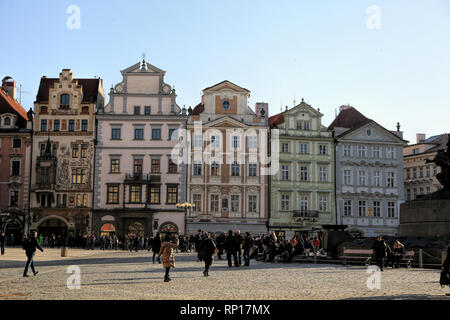 Ein Blick auf die Prager Altstadt Square Stockfoto