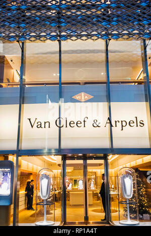 Japan, Honshu, Tokyo, Ginza, Van Cleef & Arpels Store Stockfoto