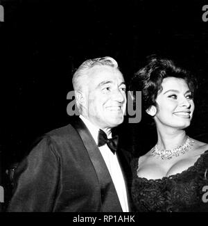 Vittorio de Sica, Sophia Loren, 1961 Stockfoto