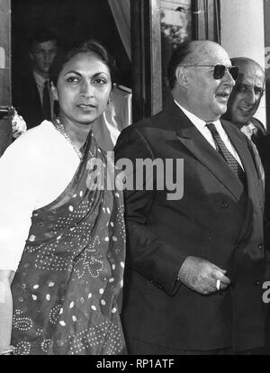 Roberto Rossellini, sonali das Gupta, 29. Filmfestival von Venedig, 1968 Stockfoto