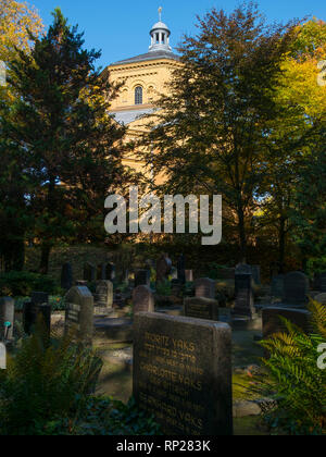 Die berühmten Weißensee Jüdischer Friedhof in Berlin, Deutschland. Stockfoto