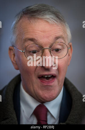 Abfahrt der Gäste nach dem Andrew Marr Show, BBC neuen Broadcasting House London. Mit: Hillary Benn MP Wo: London, Vereinigtes Königreich, wenn: 20 Jan 2019 Credit: Wheatley/WANN Stockfoto