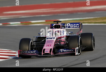 Motorsport: FIA Formel Eins-Weltmeisterschaft 2019, Test in Barcelona,, #18 Lance Spazieren (KANN, Team Racing Point), Stockfoto