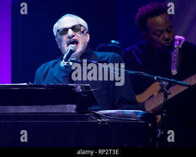 Glasgow, Schottland, Großbritannien. 20. Februar, 2019. 80 'Pop/Jazz handeln, Steely Dan, im Konzert an die SSE-Hydro, Glasgow, UK. Credit: Stuart Westwood/Alamy leben Nachrichten Stockfoto