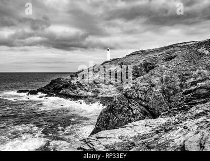 Cornwall England - Blick über die erstaunliche landcape an der Küste Stockfoto