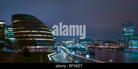 City Hall, London, UK - Januar 1, 2019 Stockfoto