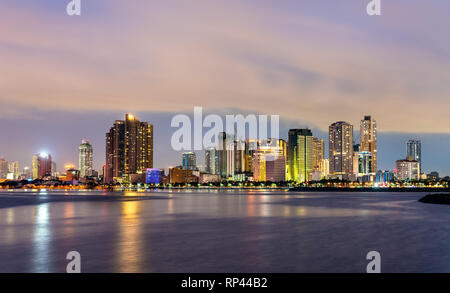 Skyline von Manila, die Hauptstadt der Philippinen Stockfoto