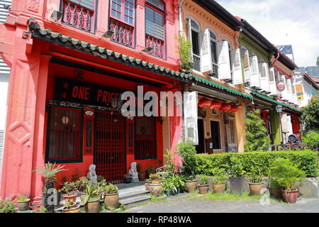 Emerald Hill Rd in der Innenstadt von Singapur Stockfoto