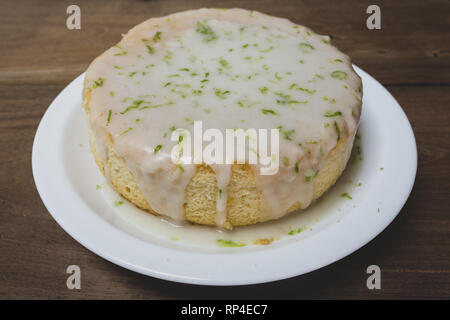 Zitrone Honig beträufeln, hausgemachte Kuchen. Weiche gefilterten Bilder Stockfoto