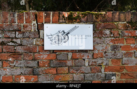 Die Cart Shed Restaurant in Epping, Essex, geführt von William Alldis, die an Barkingside Richter-gericht aufgeladen mit Shooting eine Feuerwaffe in einem öffentlichen Park. Stockfoto